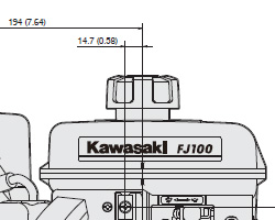 FJ100D Dimensional specifications