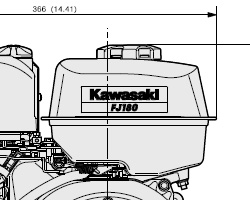 FJ180D Dimensional specifications