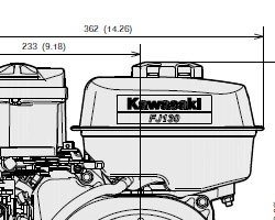 FJ130D Dimensional specifications